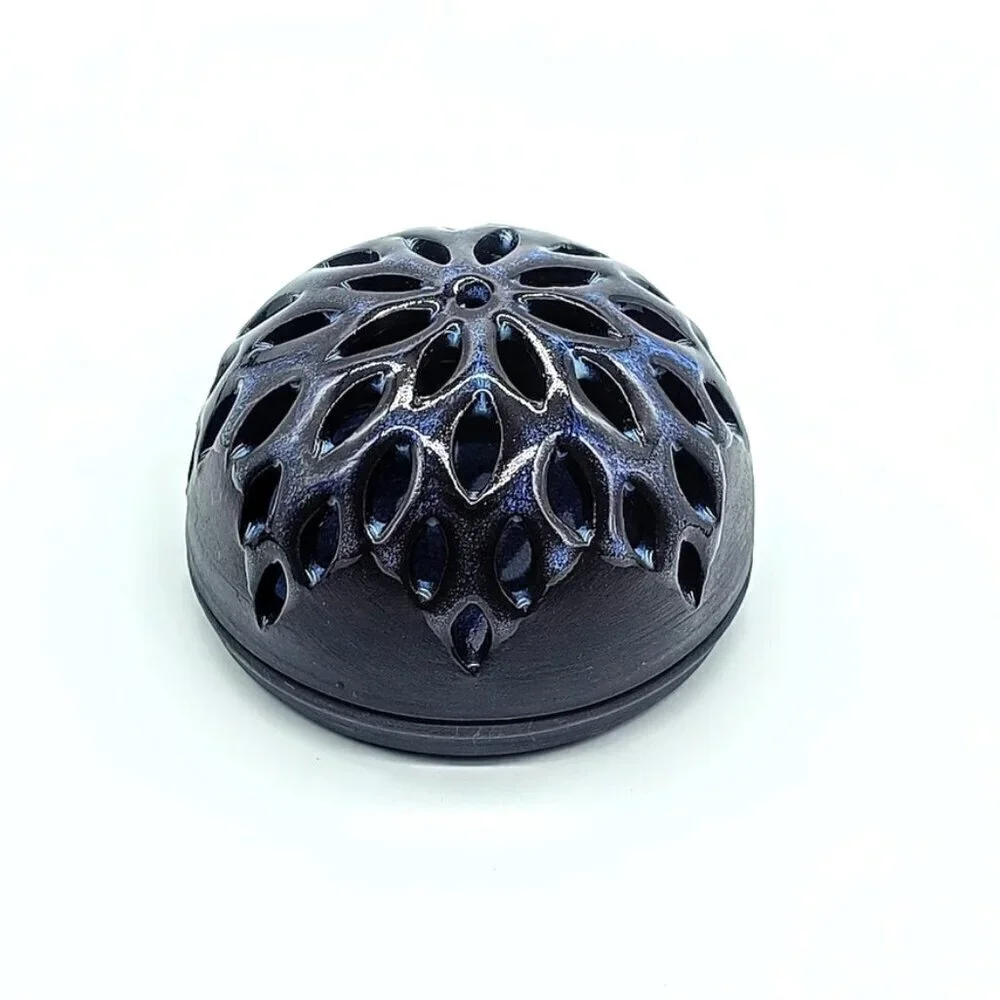 ESP Pottery Glazed Clay Candle Holder - Grey